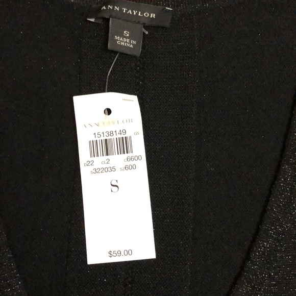 ANN TAYLOR EVENING TOP SIZE S NWT - Picture 6 of 9